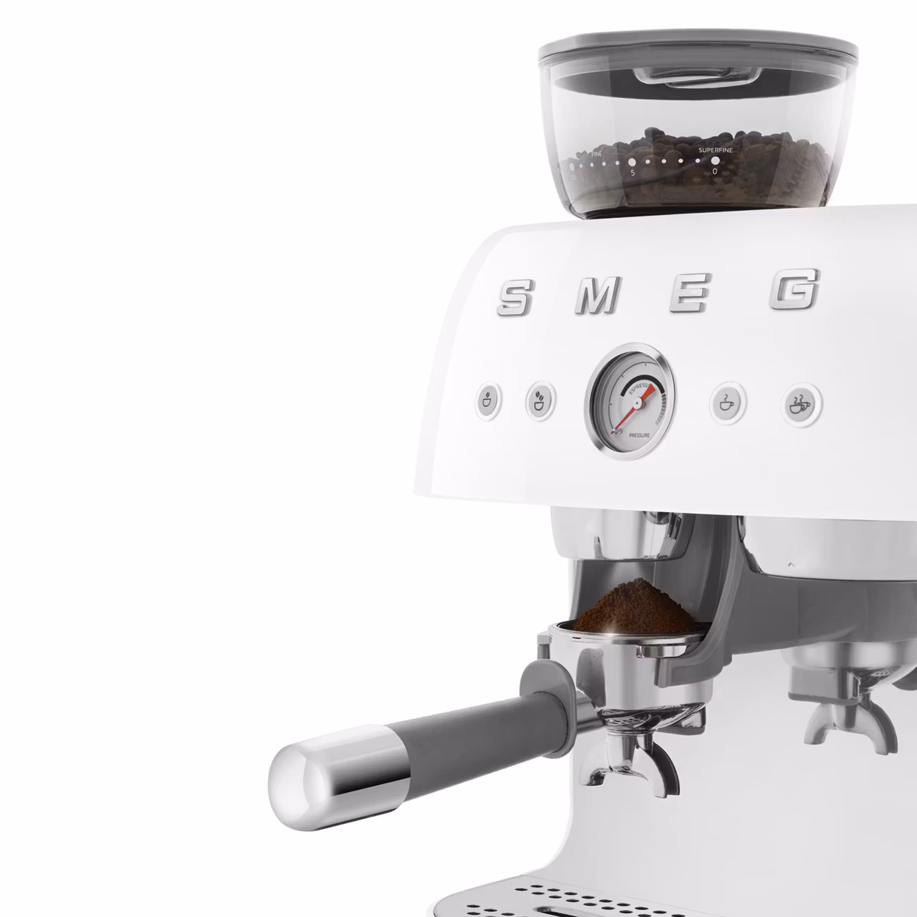 Smeg EGF03WHEU Helautomatisk Kaffemaskin Vit