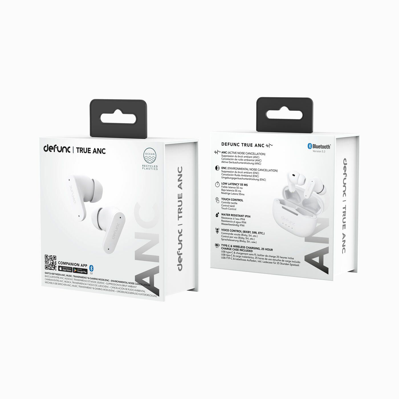 Defunc TRUE ANC Wireless BT hörlur Vit