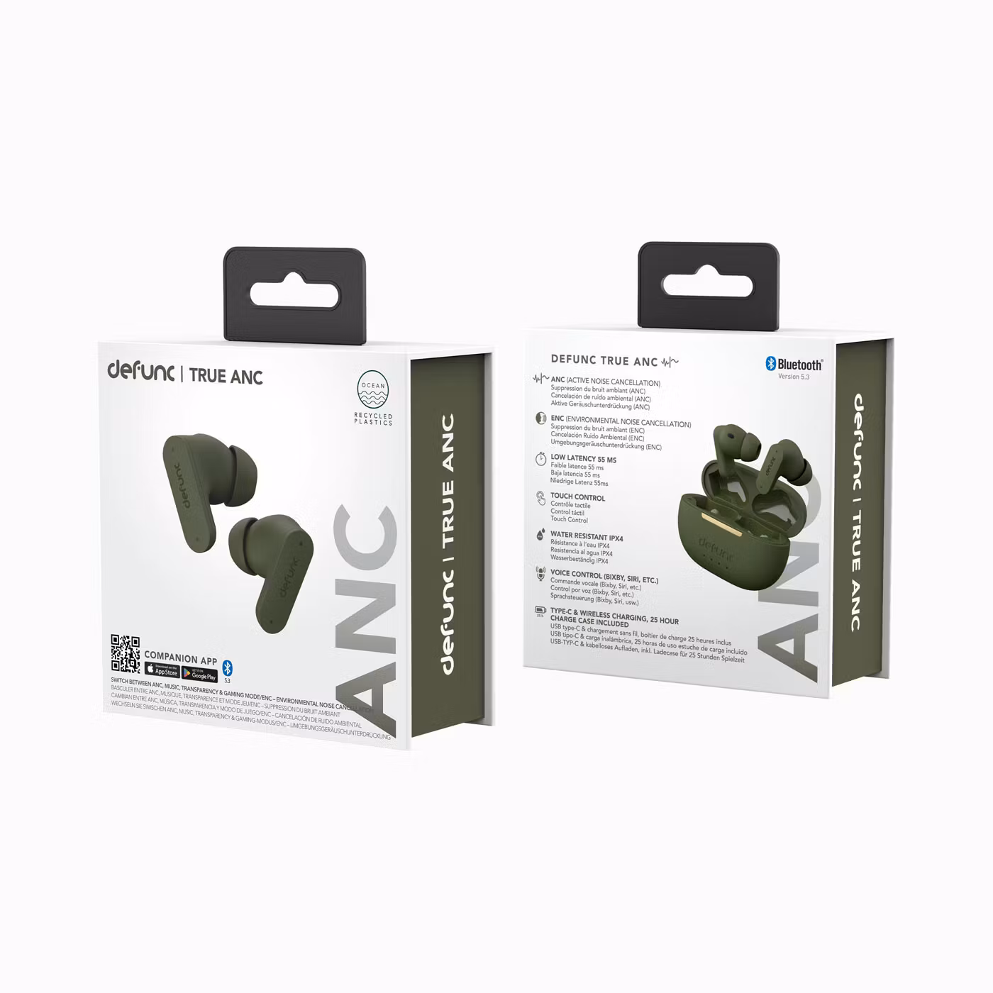 Defunc TRUE ANC Wireless BT hörlur Grön