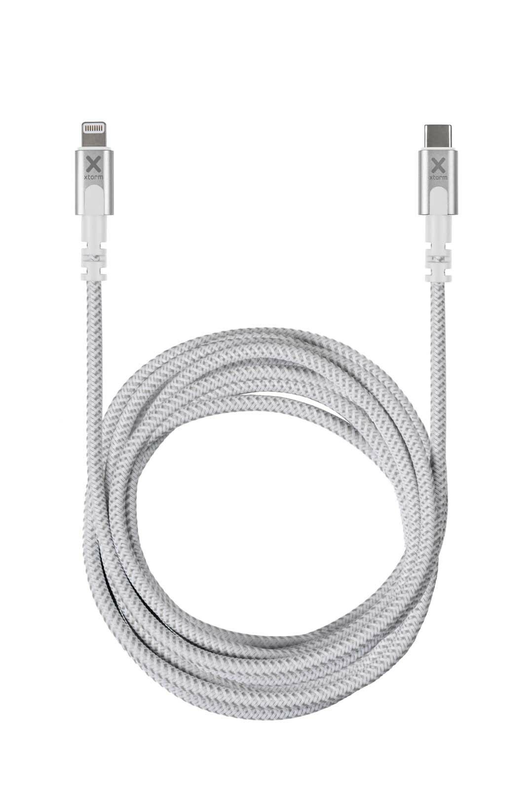 Xtorm Premium USB-C / Lightning kabel 3m Vit