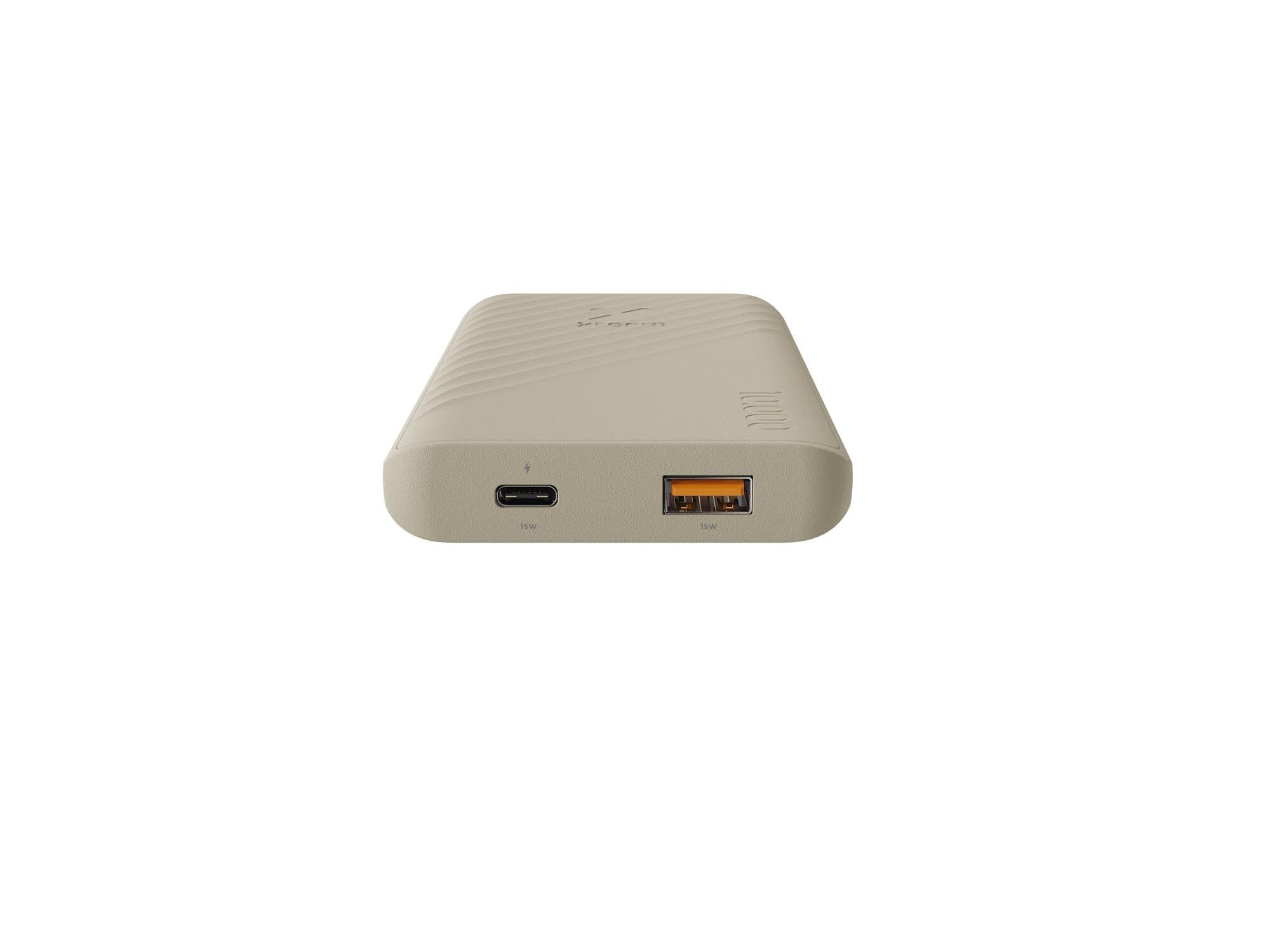 Xtorm Power Bank 10.000mAh 15W USB-C & USB-A Beige