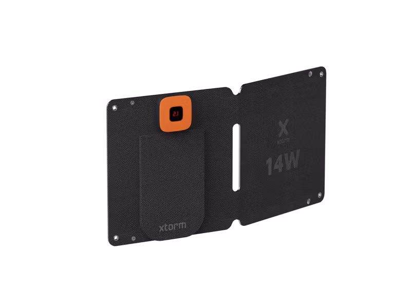 Xtorm Kraftfull 14W Solcellspanel IPX4 USB-C/A utgångar