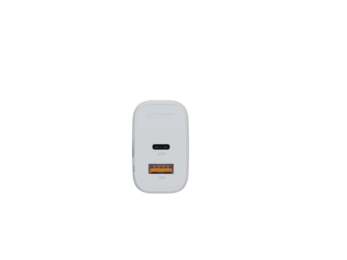 Xtorm 67W GaN2 Ultra Hemladdare USB-C PD/USB-A Vit