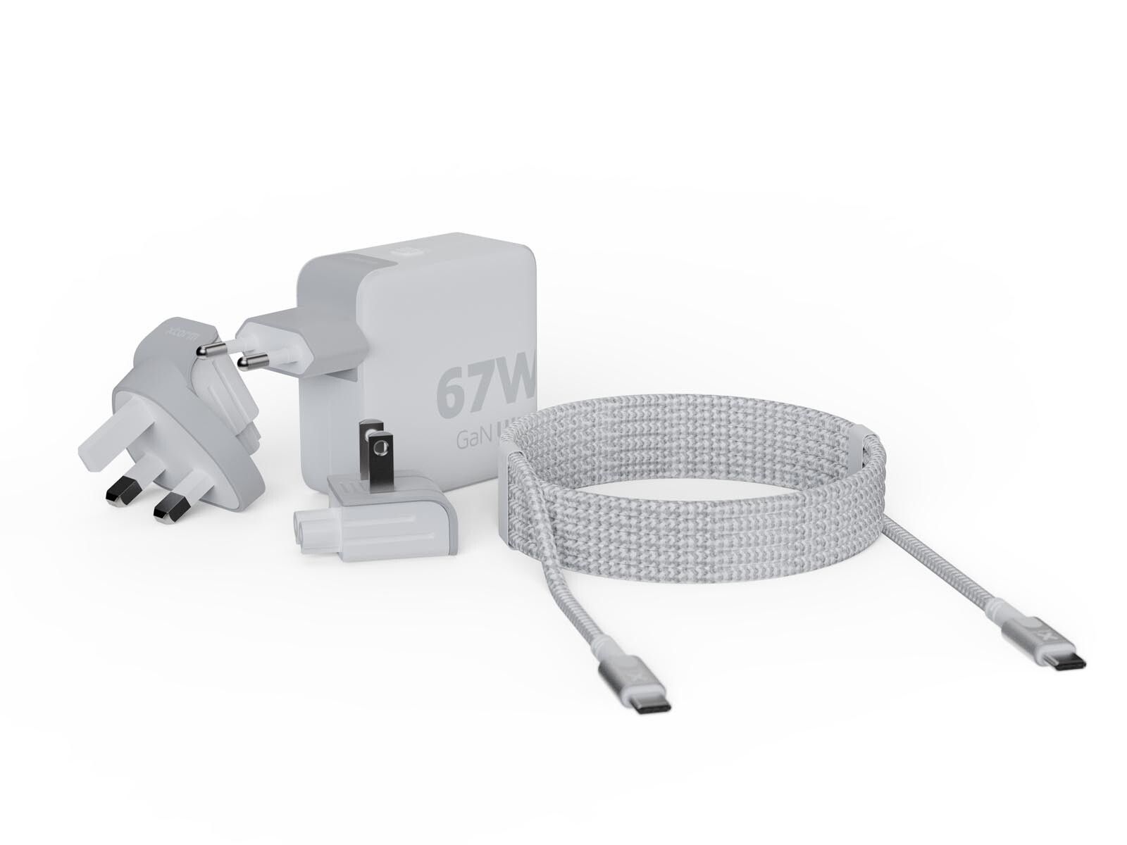 Xtorm 67W GaN-Ultra Reseladdare/USB-C PD kabel Vit