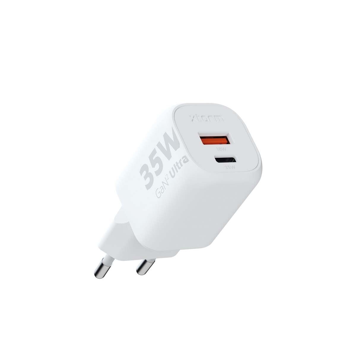 Xtorm 35W GaN2 Ultra Hemladdare USB-C PD/USB-A Vit