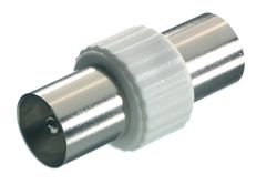 Vivanco Antennadapter, hane-hane, vit