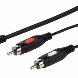 Vivanco Audiokabel, 1x3.5mm / 2xRCA 1.5m Svart