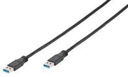 Vivanco Datakabel, USB 3.1 A hane - A hane, 1.8m Svart