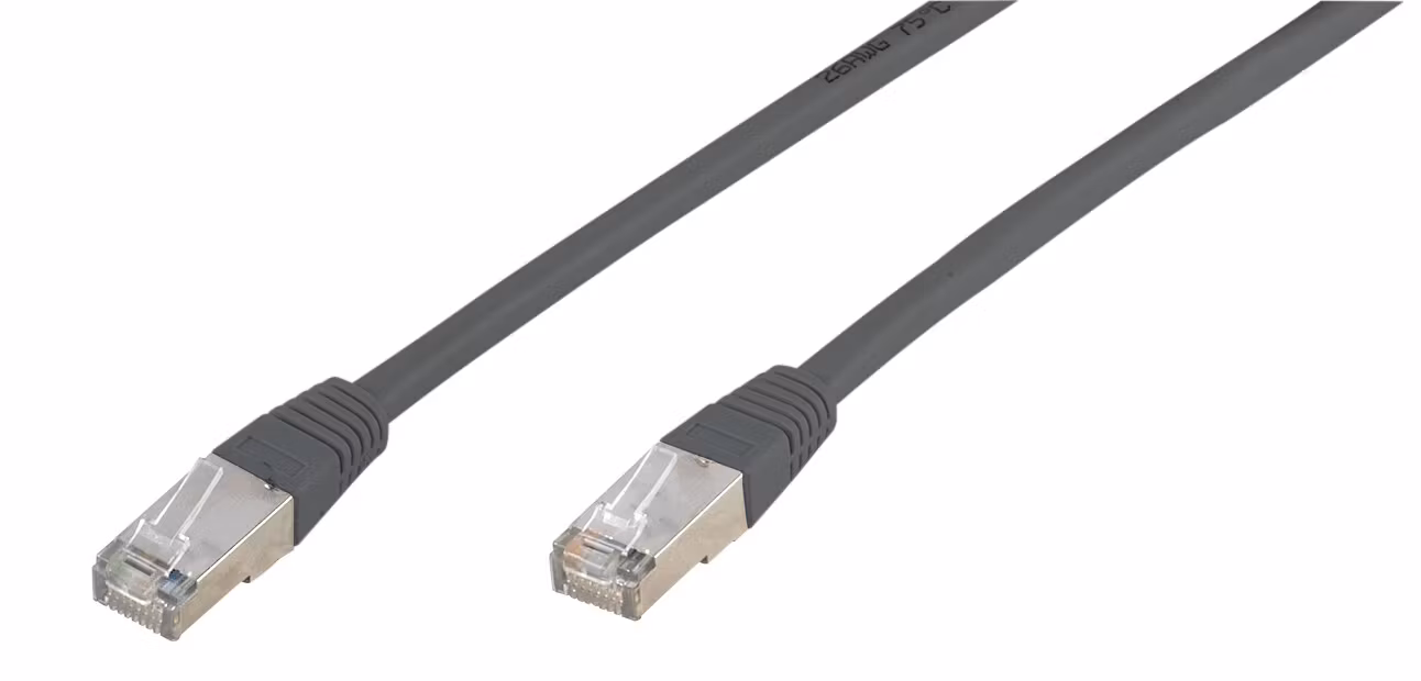 Vivanco Nätverkskabel, CAT5e, 25m grå Bulk