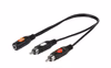 Vivanco Audioadapter, 1x3.5mm hona -2xRCA hane 0.2m