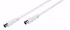 Vivanco Antennkabel, Dubbelskärmad, vit, 1.5m, bulk