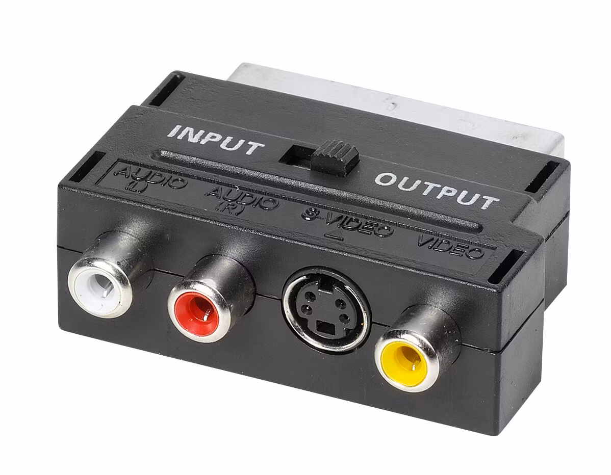 Vivanco Adapter, Scart - SVHS + phono