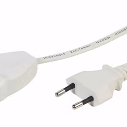 Vivanco Euro Strömförlängningskabel 5m Vit