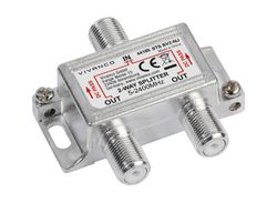 Vivanco SAT Splitter 2-vägs, fullt skärmad