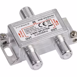 Vivanco SAT Splitter 2-vägs, fullt skärmad