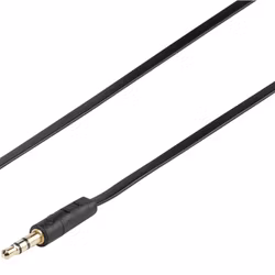 Vivanco Audiokabel, 1x3.5mm Hane platt 0.5m Svart