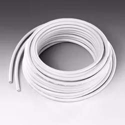 Vivanco Koaxkabel, 1.1 mm, Dubbelskärmad, vit, 20m, bulk