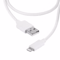 Vivanco Apple iPhone Lightning sync/laddkabel MFI 1.2m Vit
