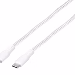 Vivanco Longlife USB-C/USB-C 2.0 kabel 0.5m Vit