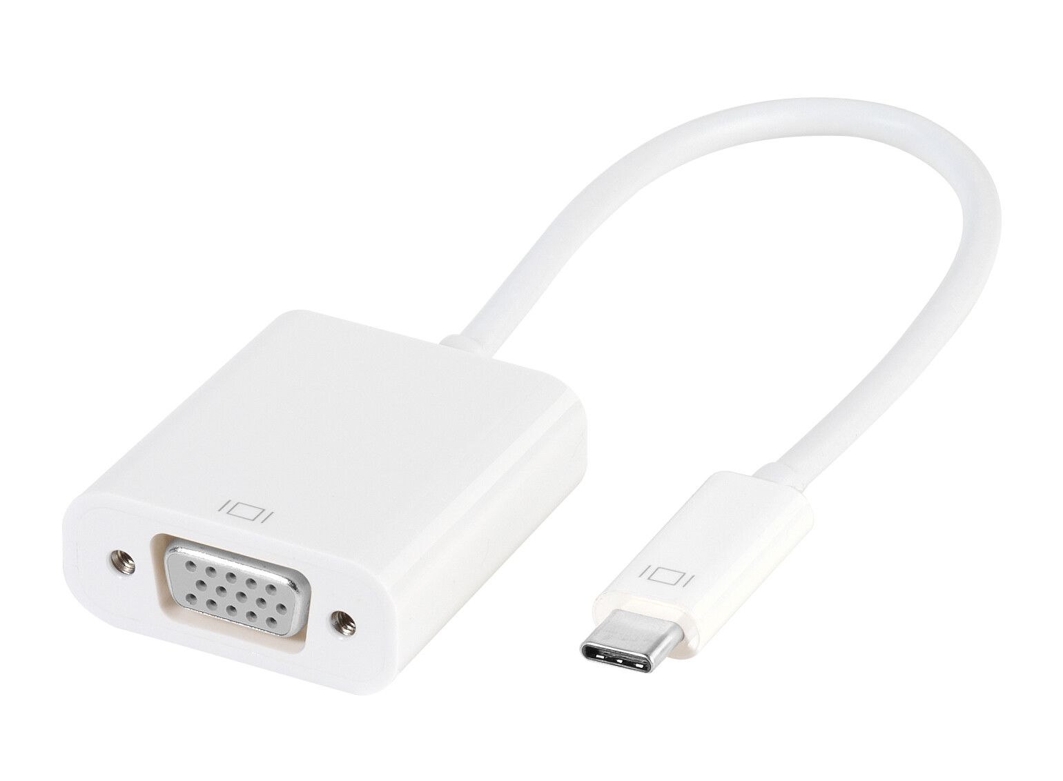 Vivanco Dataadapter USB-C - VGA 0,15m Vit