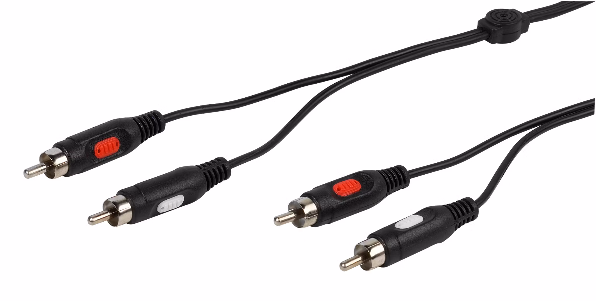 Vivanco Audiokabel, 2xRCA Hane 2.5m Svart