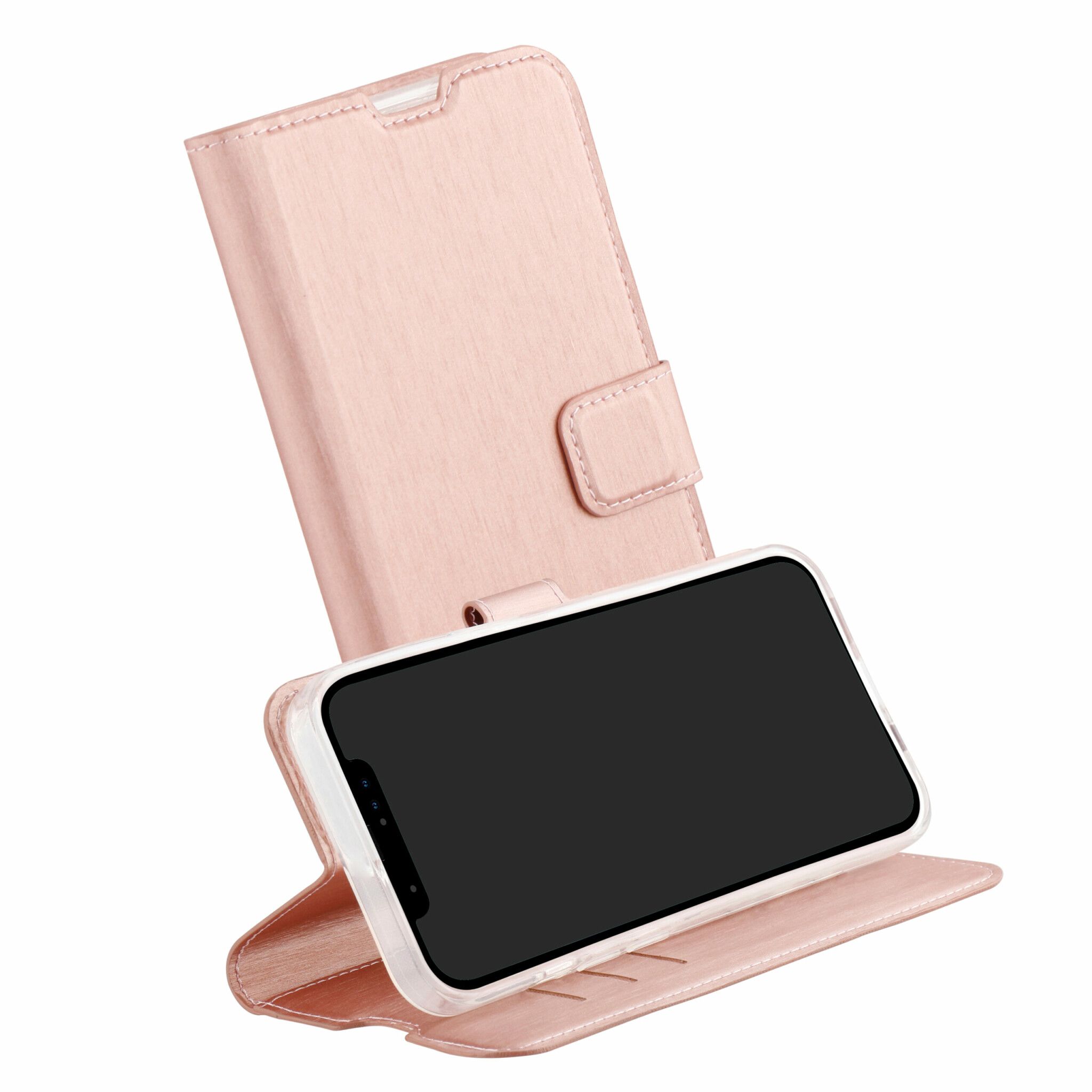 Vivanco Classic Plånboksfodral iPhone 15 Pro Max Rosa Guld