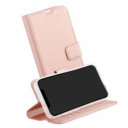 Vivanco Classic Plånboksfodral iPhone 15 Pro Max Rosa Guld