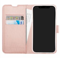 Vivanco Classic Plånboksfodral iPhone 15 Pro Max Rosa Guld