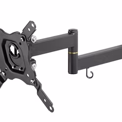 Vivanco 2-arm Vridbart väggfäste VESA 200/43"/25kg Svart