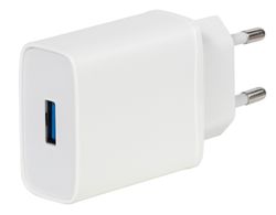 Vivanco USB Hemladdare QC 3.0 18W 1xUSB Vit