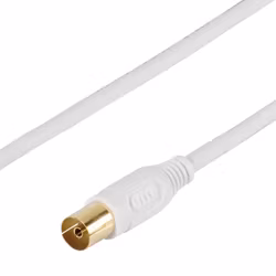 Vivanco Antennkabel, 90 dB,  Dubbelskärmad, 3m Guld