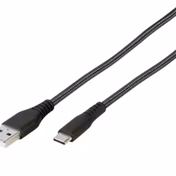 Vivanco Longlife USB-C/-A 2.0 kabel 1.5m Svart