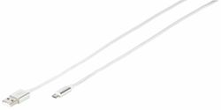 Vivanco Longlife Flätad Micro-USB kabel 1.5m Vit