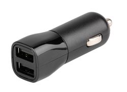 Vivanco 2xUSB Billaddare (2.4A+1A) 12/24V Svart