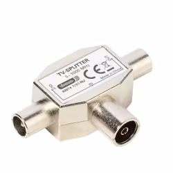 Vivanco TV-splitter, 2-vägs, Metal Skärmad