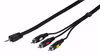 Vivanco Kamerakabel 4-pin 3.5mm hane > 3xRCA 2m