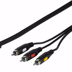 Vivanco Kamerakabel 4-pin 3.5mm hane > 3xRCA 2m