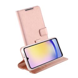 Vivanco Classic Plånboksfodral Galaxy A35 5G Rosa Guld