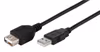 Vivanco Datakabel, USB 2.0 A hane <-> A hona, 3m svart