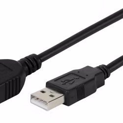Vivanco Datakabel, USB 2.0 A hane <-> A hona, 3m svart