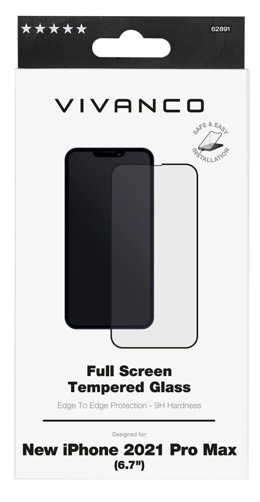 Vivanco Full Screen Skyddsglas 9H iPhone 13 Pro Max