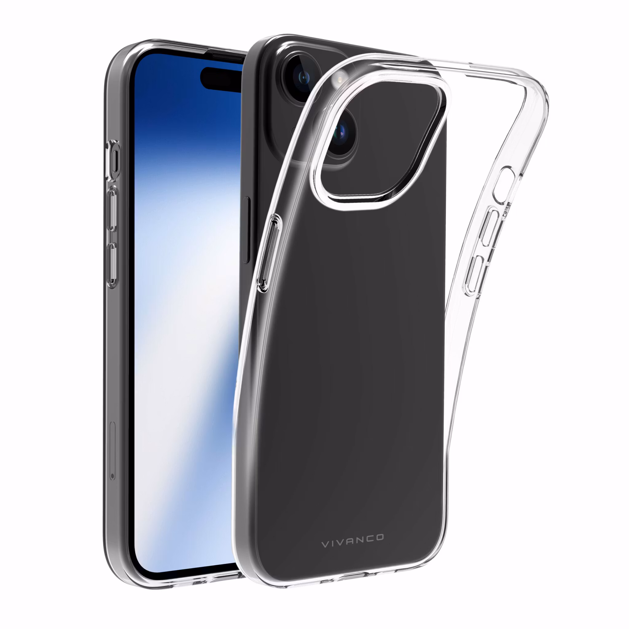 Vivanco Slim TPU skal iPhone 15/14/13 Transparent