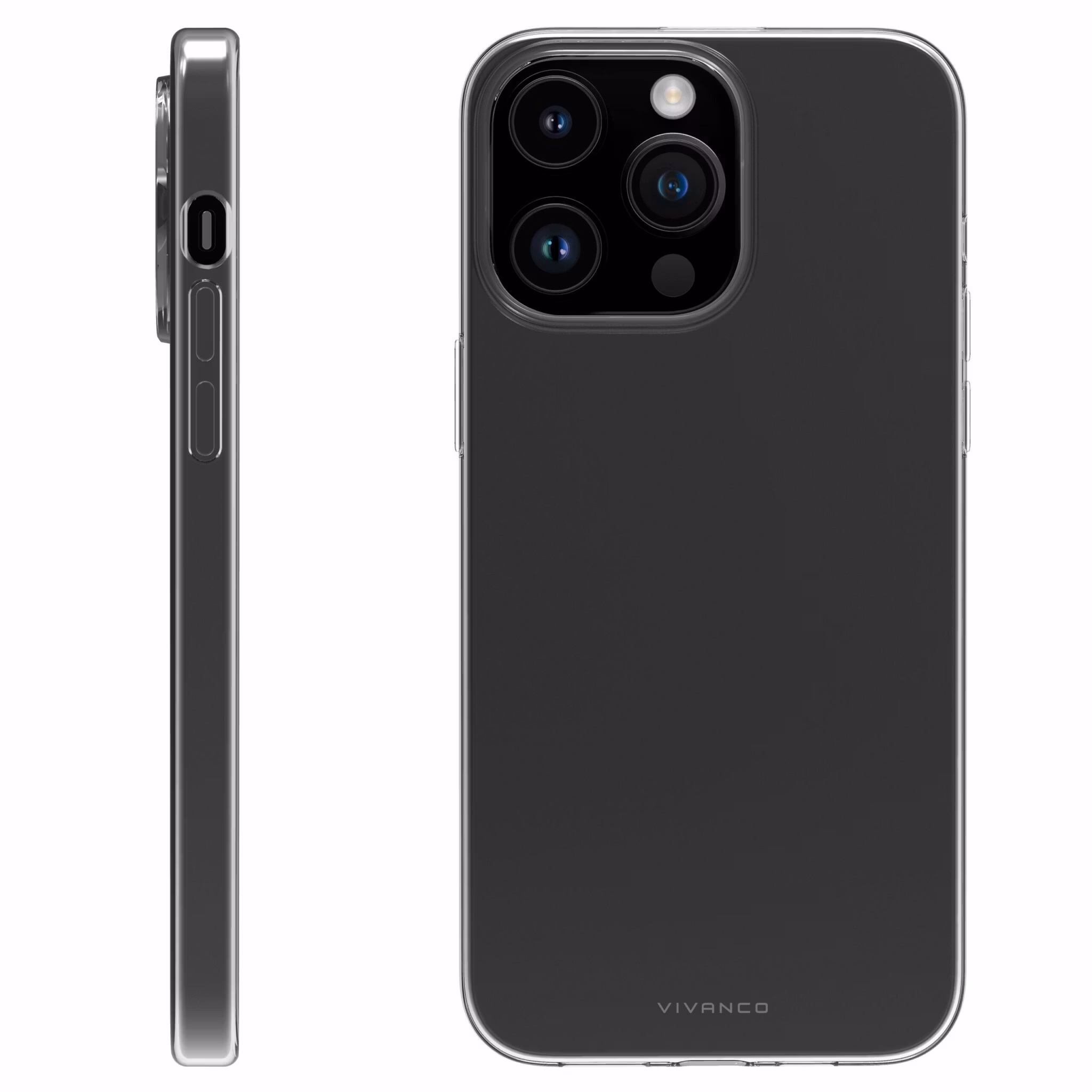 Vivanco Slim TPU skal iPhone 15 Pro Max Transparent