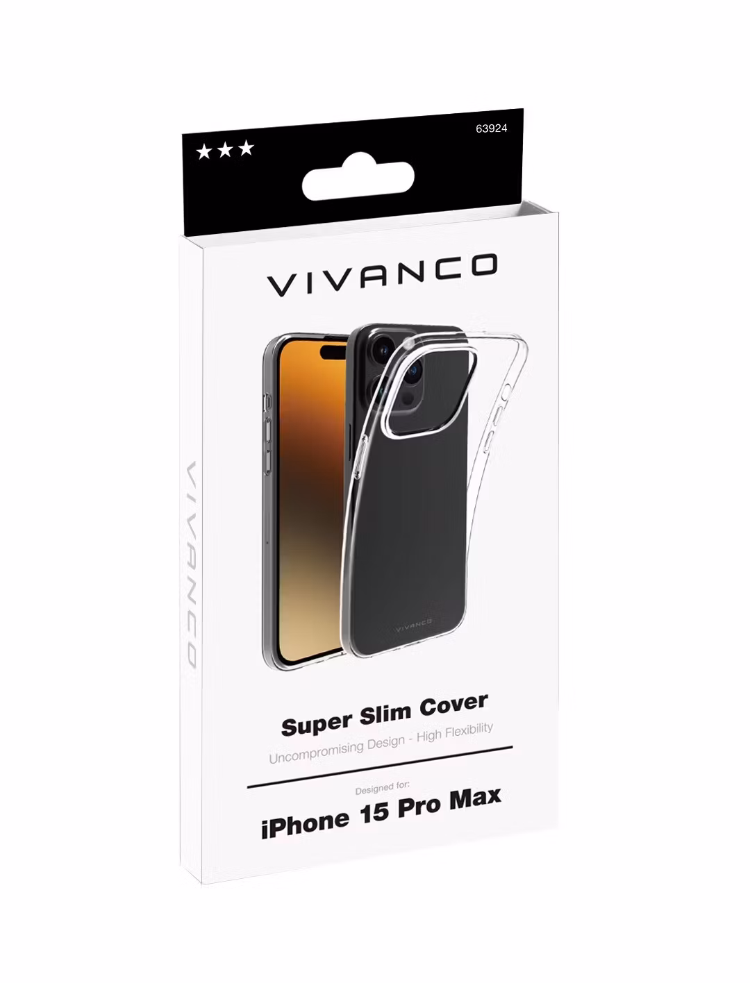 Vivanco Slim TPU skal iPhone 15 Pro Max Transparent