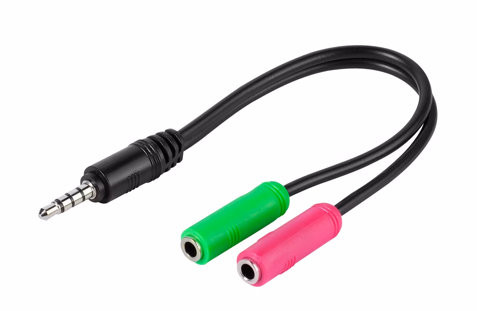 Vivanco Dataadapter 4-pin 3.5mm hane <-> 2x3.5mm hona 0.1m