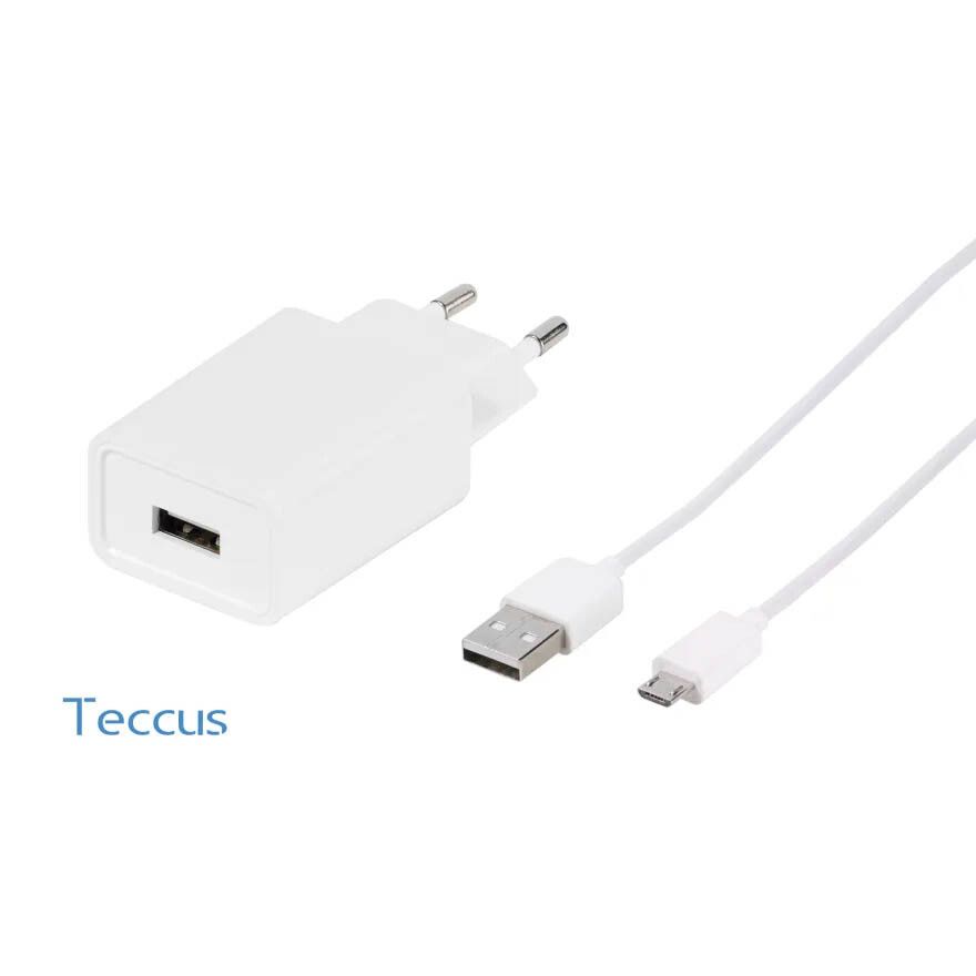 Vivanco Laddare 2.1A + Micro-USB kabel 2.1A Vit