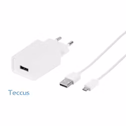 Vivanco Laddare 2.1A + Micro-USB kabel 2.1A Vit
