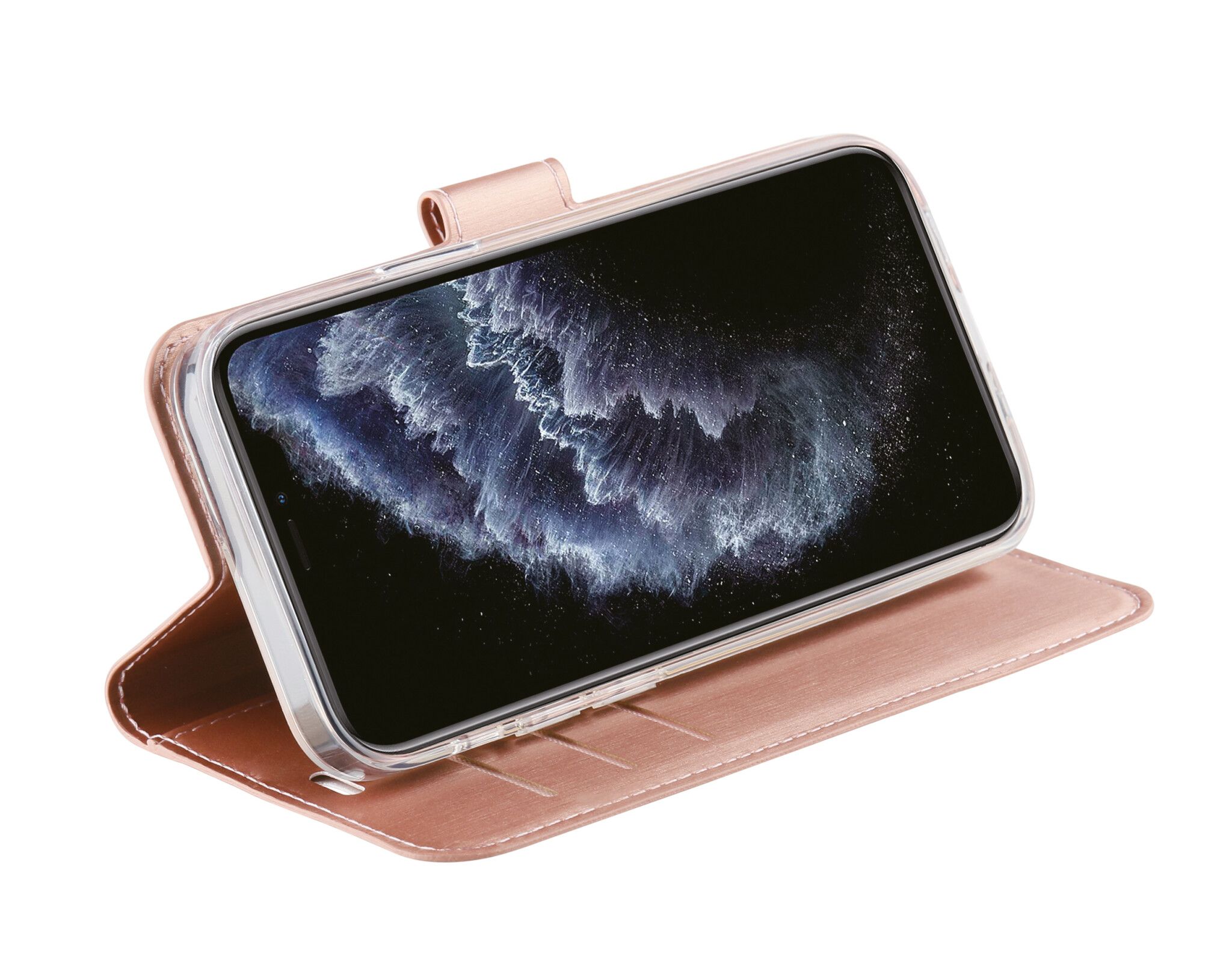 Vivanco Classic Plånboksfodral iPhone 12 mini Rosa