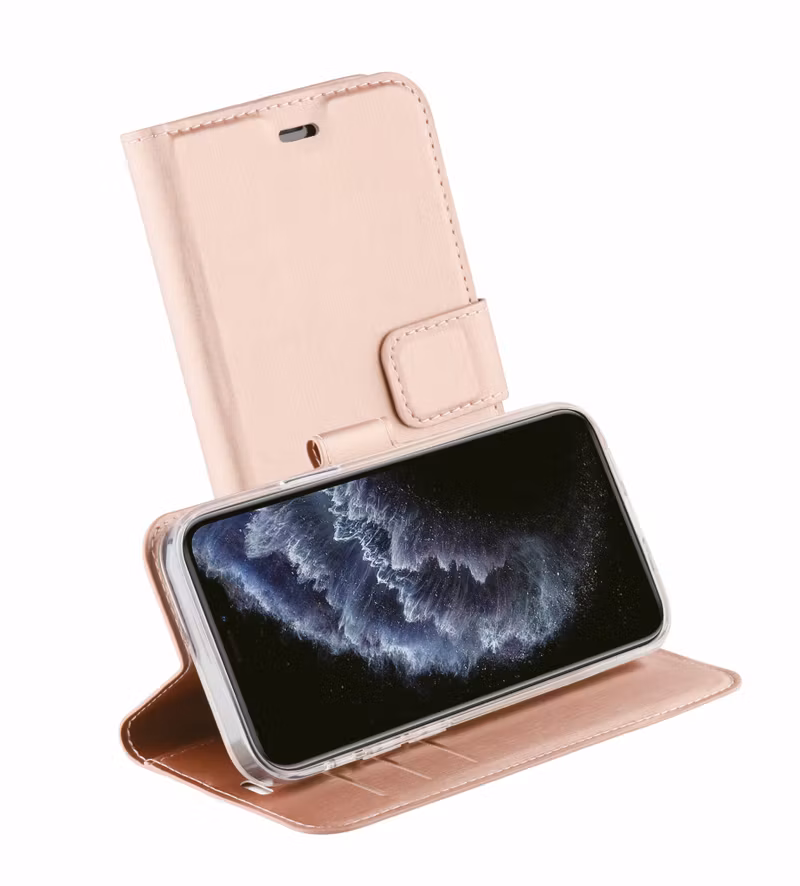 Vivanco Classic Plånboksfodral iPhone 12 mini Rosa