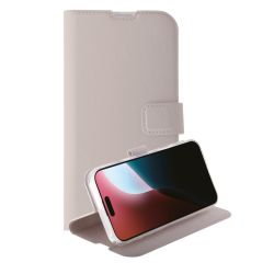 Vivanco Classic Plånboksfodral iPhone 16 Pro Greige